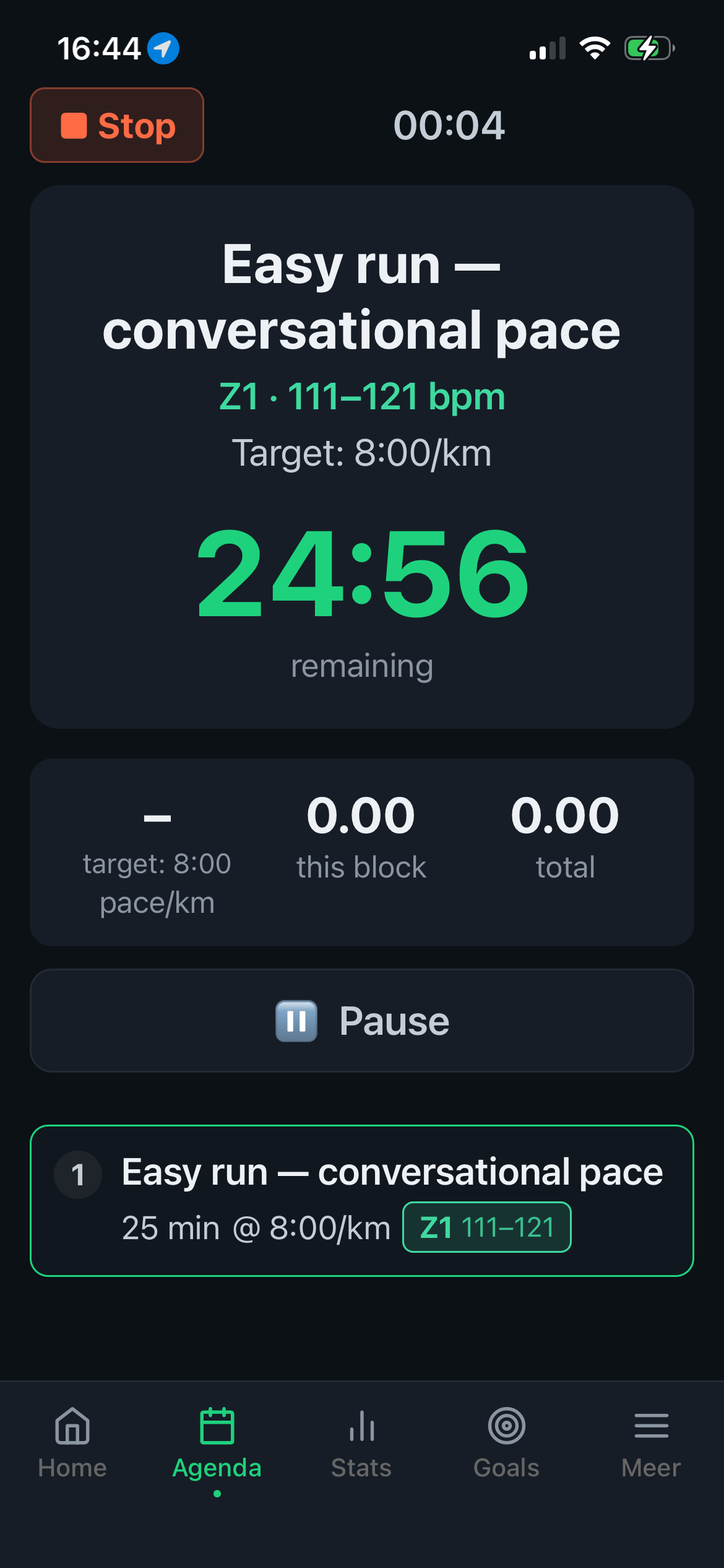 AI RunCoach live training with voice coaching